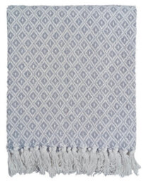 Homespace Direct Ltd Rapport Home Eden Blanket/throw Silver 254X254Cm - thumbnail 2
