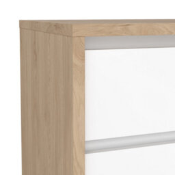 Furniture To Go Next Nightstand 2 Drawers Jackson Hickory White High Gloss - thumbnail 8