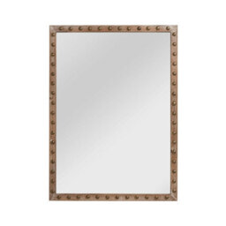 Orsina Tribeca Wall Mirror With Stud Detail - thumbnail 1