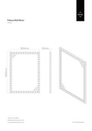 Orsina Tribeca Wall Mirror With Stud Detail - thumbnail 2