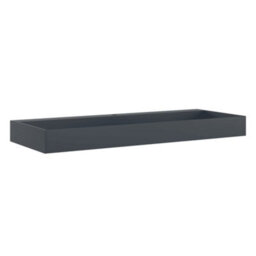Walplus Wash Basin 120X46X11 Cm Mineral Cast/marble Cast Anthracite - thumbnail 2
