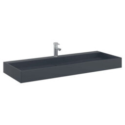 Walplus Wash Basin 120X46X11 Cm Mineral Cast/marble Cast Anthracite - thumbnail 3