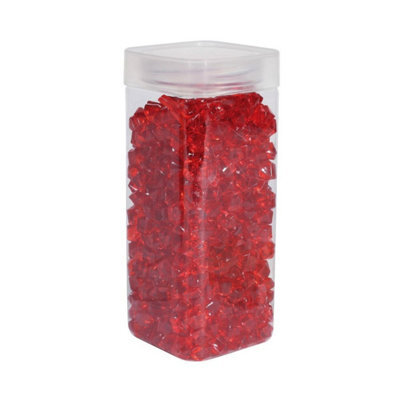 Small Acrylic Stones In Square Box 320Gr 2 Pack - Red - image 1