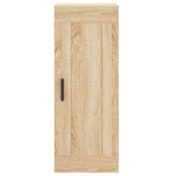 Berkfield Highboard Sonoma Oak 34.5X34X180 Cm Engineered Wood - thumbnail 7
