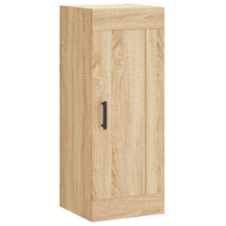 Berkfield Highboard Sonoma Oak 34.5X34X180 Cm Engineered Wood - thumbnail 8