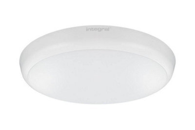Luminosa Lighting Luminosa Led Flush Ceiling / Wall Light 18W 4000K 1584Lm Ik10 Matt White Ip54 - image 1