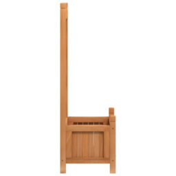Berkfield Elegant Planter With Trellis Brown Solid Wood Fir - thumbnail 5