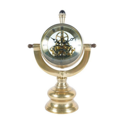 Buttercup Farm Columbia Mantle Clock - Aluminium - L11 X W18 X H26 Cm - Brass - image 1