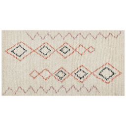 Beliani Rug Guwahati Beige 80 X 150 Cm Cotton - thumbnail 1