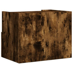Berkfield Wall-Mounted Bedside Cabinets 2 Pcs Smoked Oak 45X30X35 Cm - thumbnail 6