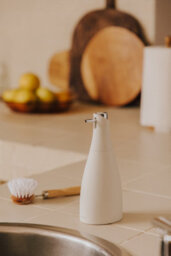 Cosmic Soap Dispenser, 300Ml, Mandarin, Unique Design, Soft-Finish Coating, Saku Collection - thumbnail 5