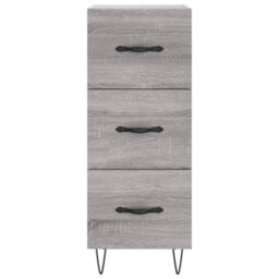 Berkfield Modern Sideboard Grey Sonoma 34.5X34X90 Cm Engineered Wood - thumbnail 6