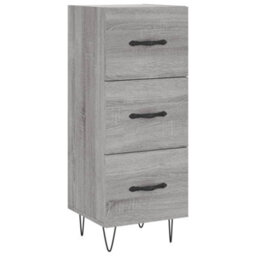 Berkfield Modern Sideboard Grey Sonoma 34.5X34X90 Cm Engineered Wood - thumbnail 1
