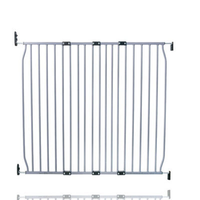 Safetots Screw Fit Metal Baby Gate, Grey, 110Cm - 120Cm - image 1