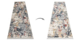 RugsX Distin 0123A Pink Powder White Modern Carpet, Runner - Abstraction, Vintage, 80X200 Cm - thumbnail 3