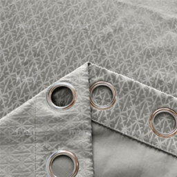 Luxury Living Temple Velvet Ring Top Curtains Silver - thumbnail 3