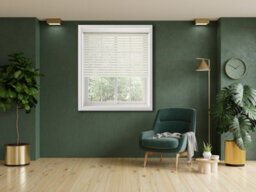 Lister Cartwright 50mm Woodgrain Fauxwood Venetian Blinds Windows Easy Fit Child Safety (White, 45 Cm Width X 160 Cm Drop) - thumbnail 3
