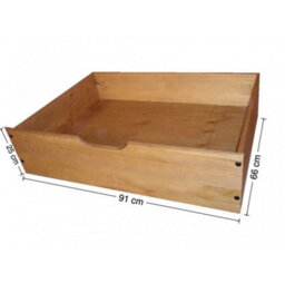 Mercers Furniture Corona Pair Of Underbed Drawers Storage Casters Solid Wood Pine Wooden Bedroom With Mexican Styling - thumbnail 5