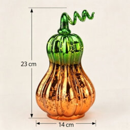 Amorly Glass Pumpkin Light, Fall Decorations Indoor Built-In Led String Lights, Autumn Centerpiece For Tables Home, Battery Operated - thumbnail 5