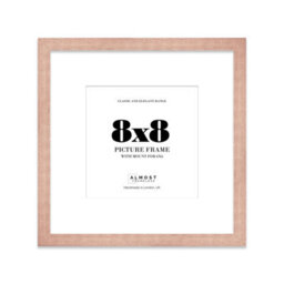 "8X8"" Bronze Picture Frame - 8X8"" Square Frame With 6X6"" Mount For 8X8""/6X6"" Pictures Art Deco Style Room Decor, 1 Pack"
