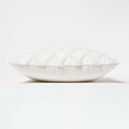 Homescapes Geometric Diamond White Tufted Cotton Cushion 45 X 45 Cm - thumbnail 4