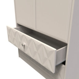 Toledo 2 Door 2 Drawer Wardrobe In Kashmir Matt (Ready Assembled) - thumbnail 6