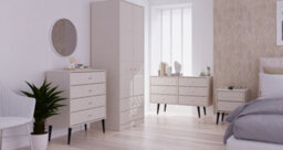Toledo 2 Door 2 Drawer Wardrobe In Kashmir Matt (Ready Assembled) - thumbnail 7