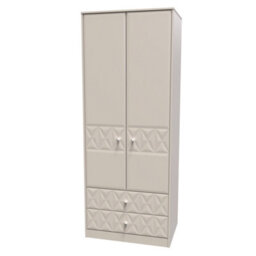 Toledo 2 Door 2 Drawer Wardrobe In Kashmir Matt (Ready Assembled) - thumbnail 3