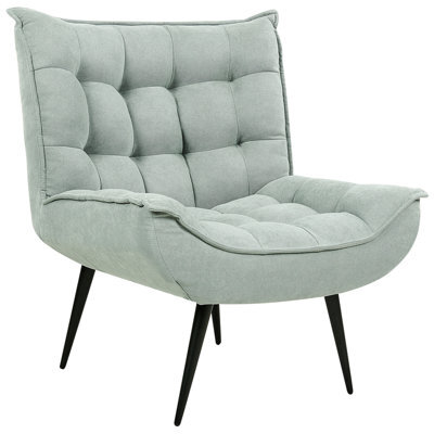 Beliani Armchair Alvesta Fabric Mint Green - image 1