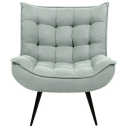 Beliani Armchair Alvesta Fabric Mint Green - thumbnail 4