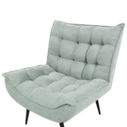 Beliani Armchair Alvesta Fabric Mint Green - thumbnail 6