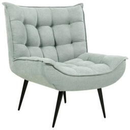 Beliani Armchair Alvesta Fabric Mint Green - thumbnail 1