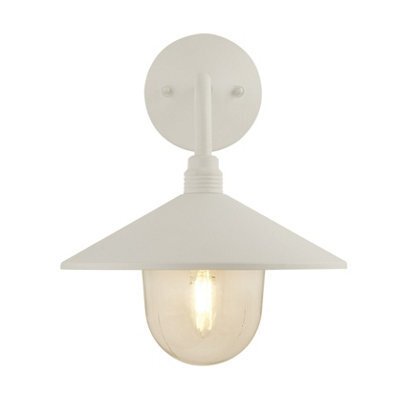 Lighting Collection Wells Sime - Outdoor Wall Light White - image 1