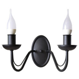 Luminosa Lighting Luminosa Malbo Candle Wall Lamp Black 32Cm