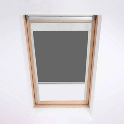 Classic Roof Blinds For Keylite Roof Windows, Blackout Blind, Window Code - Dark Grey (T08A) - image 1