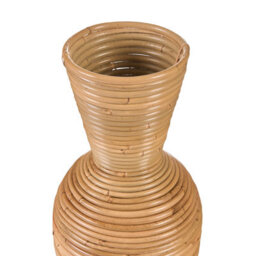 Wyld And Coco Natural Rattan Vase 70 Cm - Handwoven Boho Rustic Home Decor - thumbnail 3