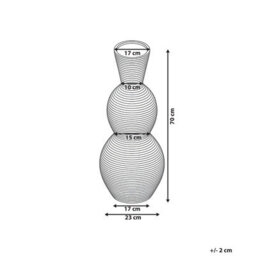 Wyld And Coco Natural Rattan Vase 70 Cm - Handwoven Boho Rustic Home Decor - thumbnail 4