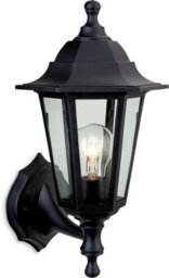 Luminosa Lighting Luminosa Malmo 1 Light Outdoor Wall Lantern - Uplight/downlight Black Resin Ip44, E27 - thumbnail 2