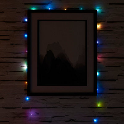 String Battery-Powered Multicolour 50 Led Indoor String Lights - image 1