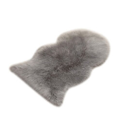 Living And Home Exquisite Luxurious Elegant Grey Irregular Soft Shaggy Rug Floor Rugs 60 X 90 Cm Decorated Any Area - thumbnail 4