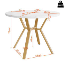 Btm 5 Piece Dining Set, Round Marble Table With Gold Metal Legs  4 Ergonomic Velvet Chairs, Black Dining Chairs - thumbnail 5