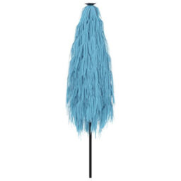 Berkfield Garden Parasol With Steel Pole Blue 248X248X248 Cm - thumbnail 6