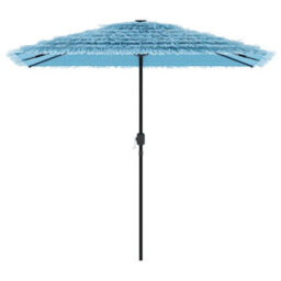 Berkfield Garden Parasol With Steel Pole Blue 248X248X248 Cm - thumbnail 3