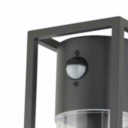 First Choice Lighting Set Of 2 Hale - Black Motion Sensor Outdoor Wall Lights - thumbnail 4