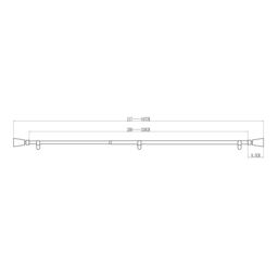 GoodHome Antiki Satin Antique Brass Effect Extendable Cone Single Curtain Pole Set, (L)2000mm-3300mm (Dia)19mm - thumbnail 8