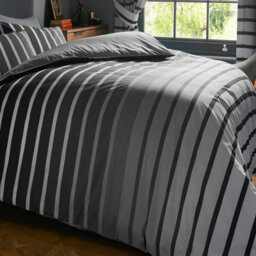 Gc Gaveno Cavailia Striped Duvet Cover Bedding Set Grey King 3Pc Linen Bedding Set - thumbnail 3