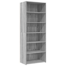 Berkfield Highboard Grey Sonoma 70X41X185 Cm Engineered Wood - thumbnail 2