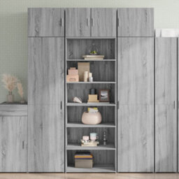 Berkfield Highboard Grey Sonoma 70X41X185 Cm Engineered Wood - thumbnail 1