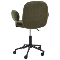Beliani Desk Chair Moraga Boucle Dark Green - thumbnail 7