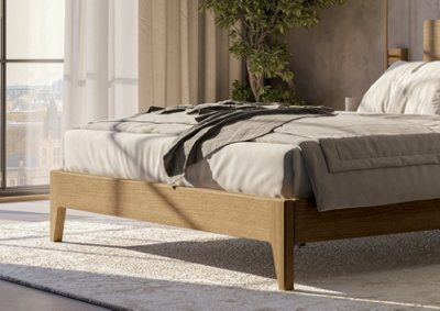 Classic Light Wooden Bed Frame - King Size - image 1